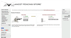 Desktop Screenshot of lancetfencingstore.com